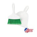 Libman Commercial Dust Pan with Whisk Broom White, 6PK 1031